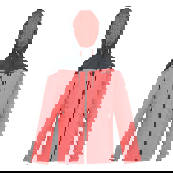 Regatta Childrens/Kids Highton VI Waterproof Jacket - Peach Bloom/Seal Grey