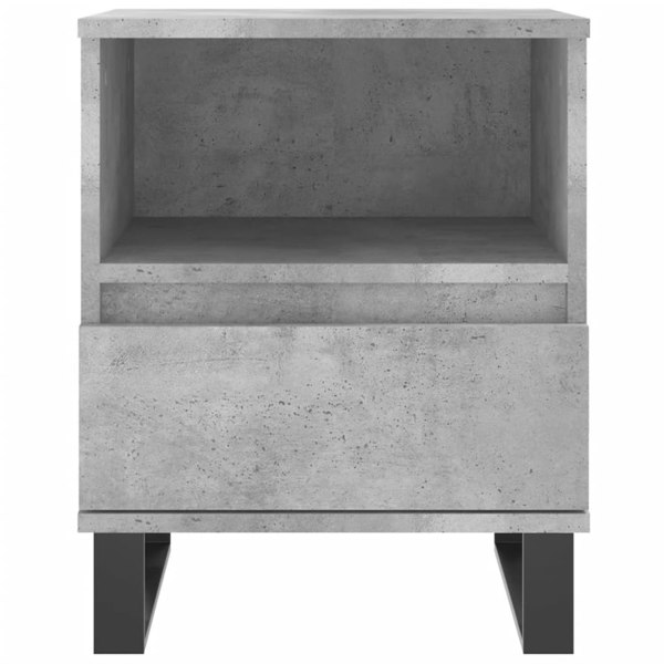 Berkfield Bedside Cabinet Concrete Grey 40x35x50 cm Engineered Wood