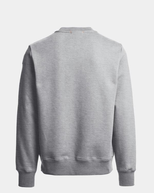 Parajumpers K2 Mens Sweatshirt - Ash Grey Melange 608, back