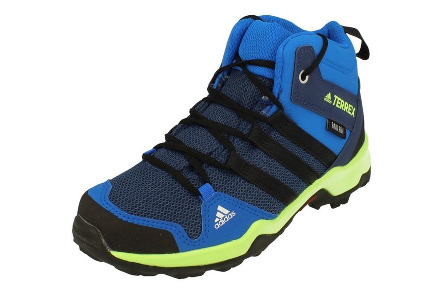 Adidas Hiking Terrex Ax2R Mid R.Rdy Kids Trainers Sneakers  EF2246 - Blue Black Green Ef2246 - Photo 0