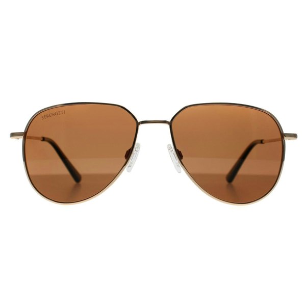 Serengeti Sunglasses Haywood Small SS544002 Shiny Rose Gold Drivers Polarized