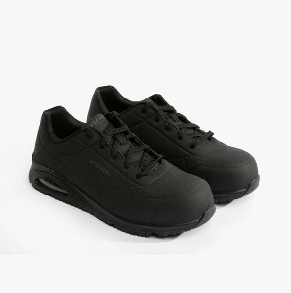 Skechers Work 200177EC UNO SR - DOLTIN Mens Safety Trainers Black