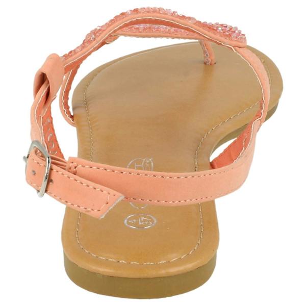 Spot On Ladies Spot On Open Toe Glitter Swirl Sandals