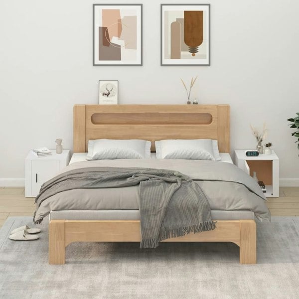 Berkfield Bedside Cabinets 2 pcs White 50x39x47 cm