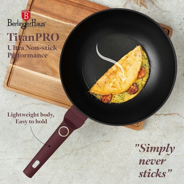Berlinger Haus Wok with lid, 28 cm Berlinger Haus BH8034 Leonardo