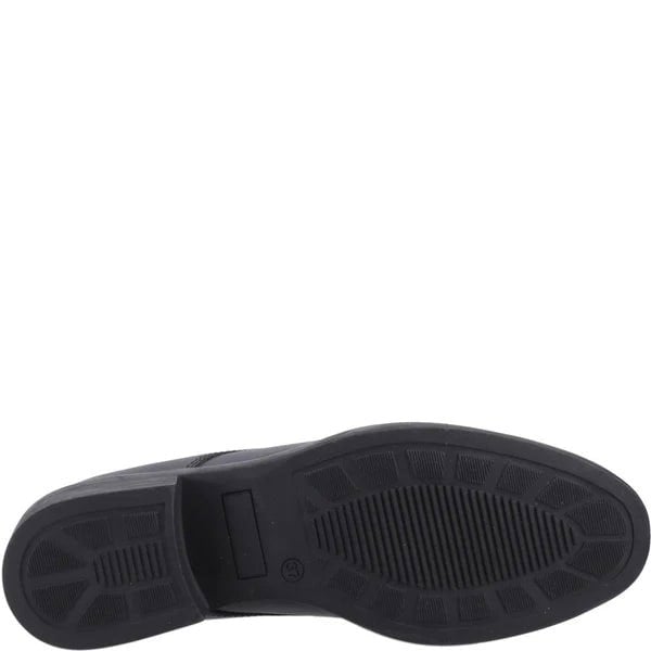 Hush Puppies ANASTASIA Girls Leather School Shoes Black