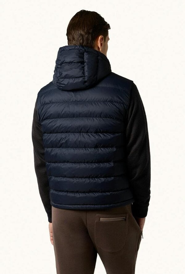 Paul & Shark Ultralight Down Jacket with Removable Wool Sleeves