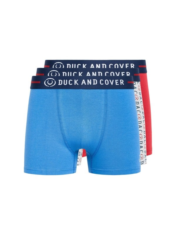 Duck and Cover Stamper 2 Boxer Shorts 3pk Blue