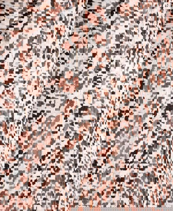 Animal print midi dress