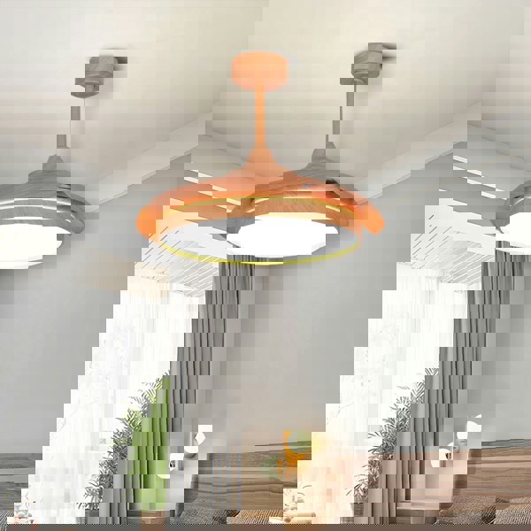 Lightsin Elegant Contemporary Ceiling Fan Light Featuring Soft LED Illumination Lightsin UK 