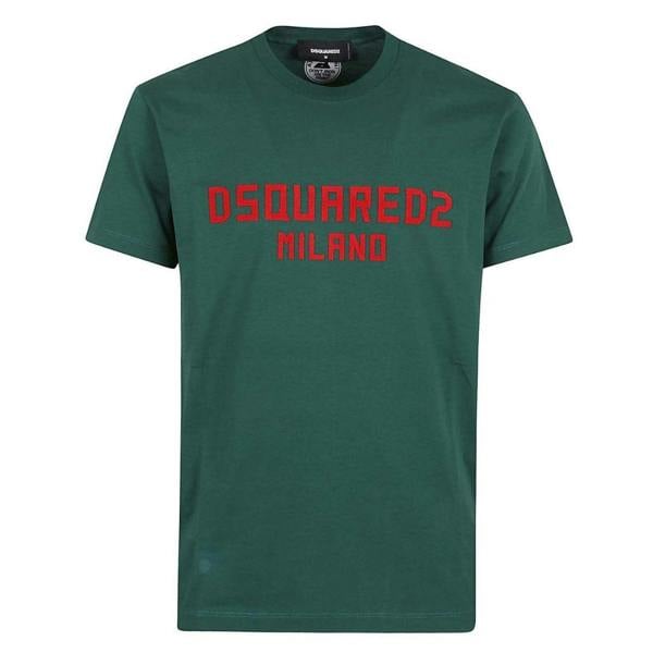Dsquared2 Cool Fit T-Shirt Green Red Print XS