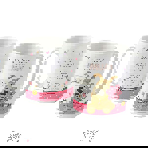 Personalised Memento Company Personalised Boofle Flowers Mug