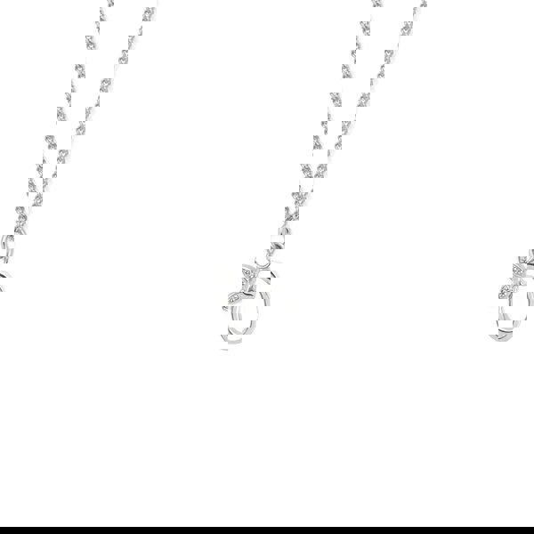 Say It With Dainty Winged Initial Charm Necklace - Sterling Silver