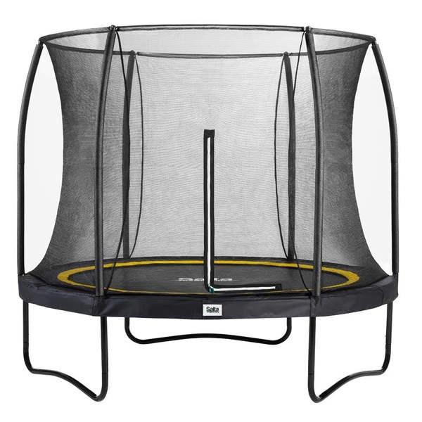 10ft Salta Black Round Comfort Edition Trampoline with Enclosure (5075A)