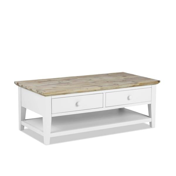 Statement Furniture Florence Wooden Coffee Table with Drawers and Shelf
