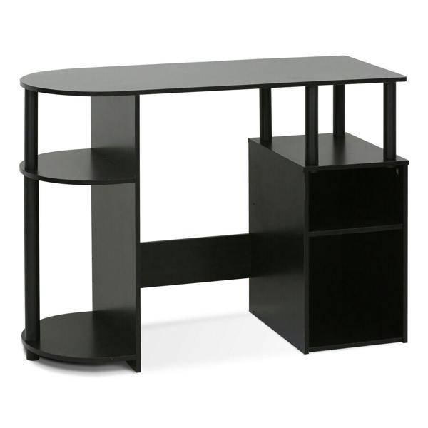 WALPLUS Contemporary Desk | 15111 JAYA Simplistic Computer Study Desk with Bin Drawers, Espresso with Functional Design
