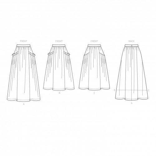 Simplicity Sewing Pattern 9180, Skirts for Women, H5 (6-8-10-12-14) - Intermediate