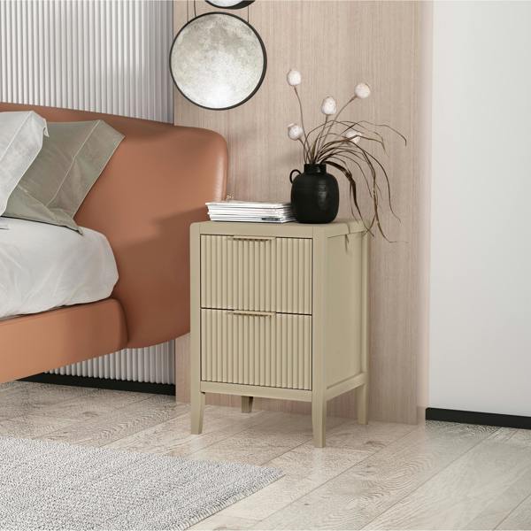 Cabinet Bits Castel 2 Drawer  Bedside Table