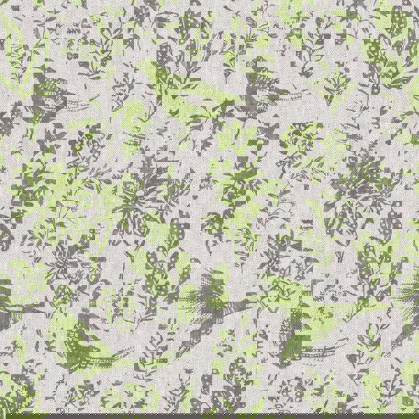 Joules Pheasant Print Wallpaper - Linen/Green - 10m