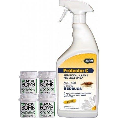 Xterminate Large Bed Bug Killer Spray and Fogger Pack Bed Bug Treatment for the Home. 2 Room Treatment