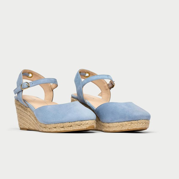 Calla Betsy Shoes - Denim Blue Suede