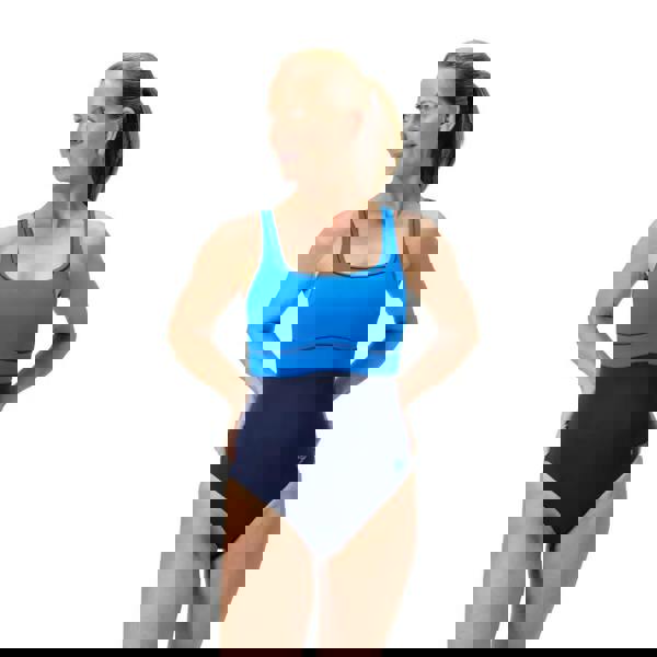 Speedo Shaping Contour Eclipse blue navy one-piece swimsuit