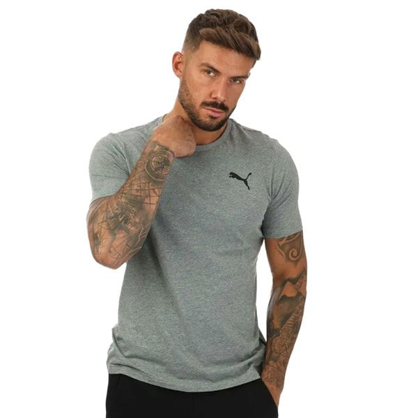 Puma Mens Small Logo T-Shirt - Grey
