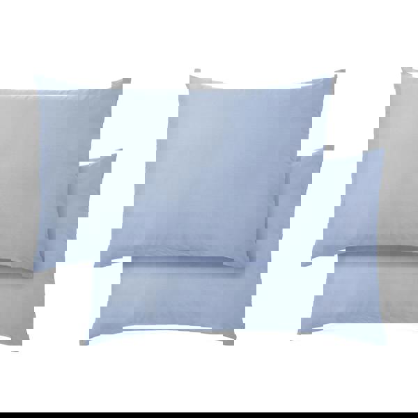 Bianca 400 Thread Count Cotton Sateen Standard Pillowcase Pair Blue