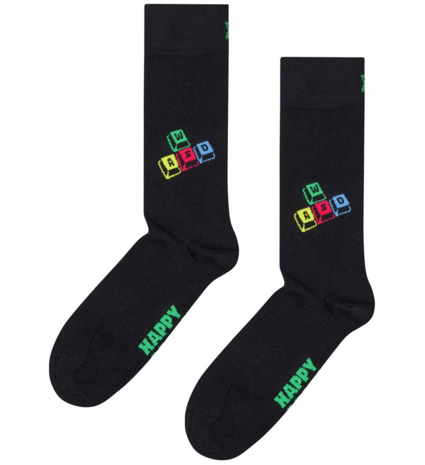 Happy SocksSocks 4 - pack4 - Pack Gamer Socks Gift Box, BlackBoxers & Briefs