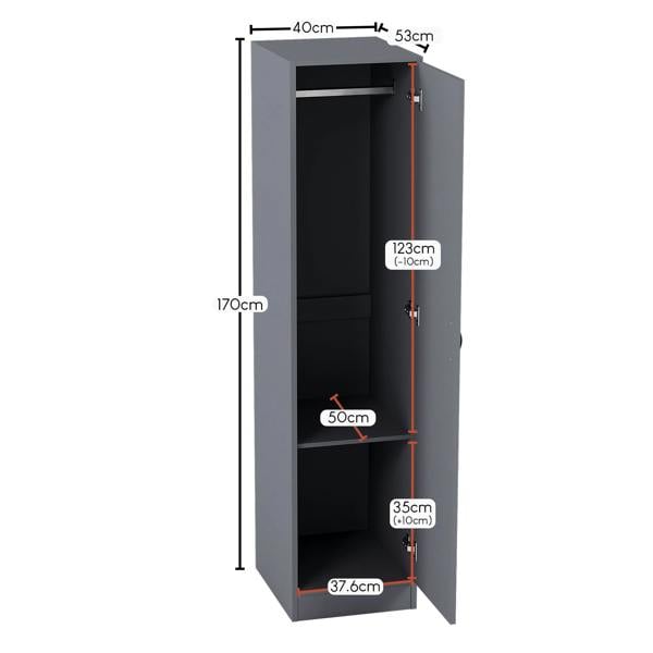Vida Designs Riano 1 Door Wardrobe