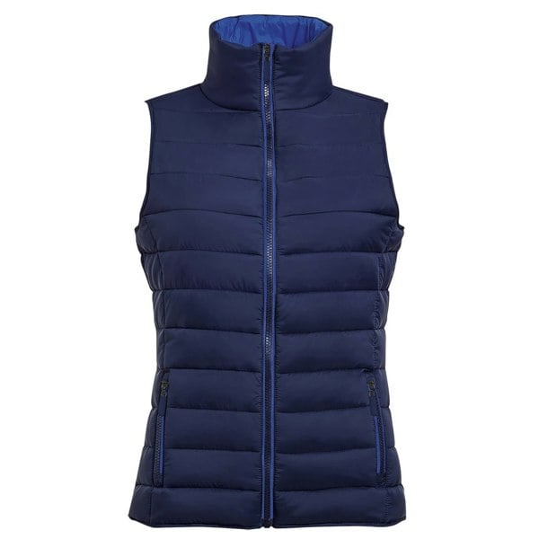 SOLS Womens Wave Padded Water Repellent Bodywarmer/Gilet - Navy