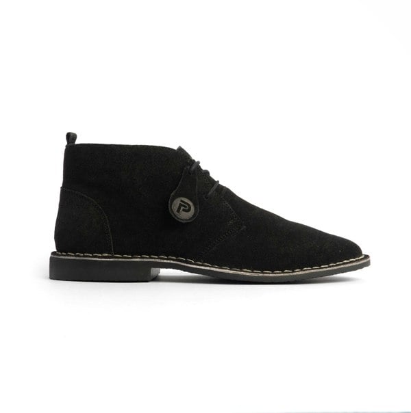 Popps VESPA Unisex Desert Boots Black