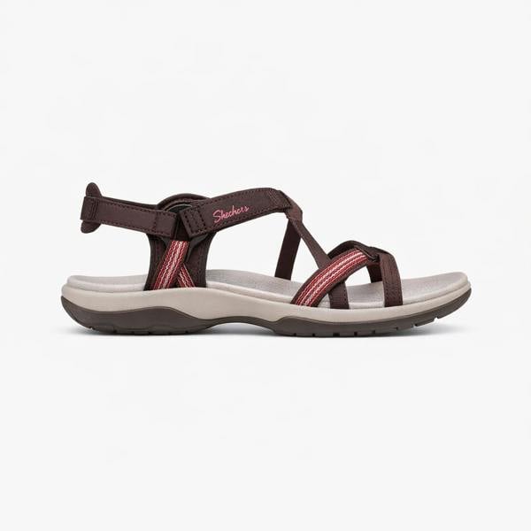 Skechers REGGAE SLIM - SUN ARRAY Cross Strap Sandals Sandals   in  Brown