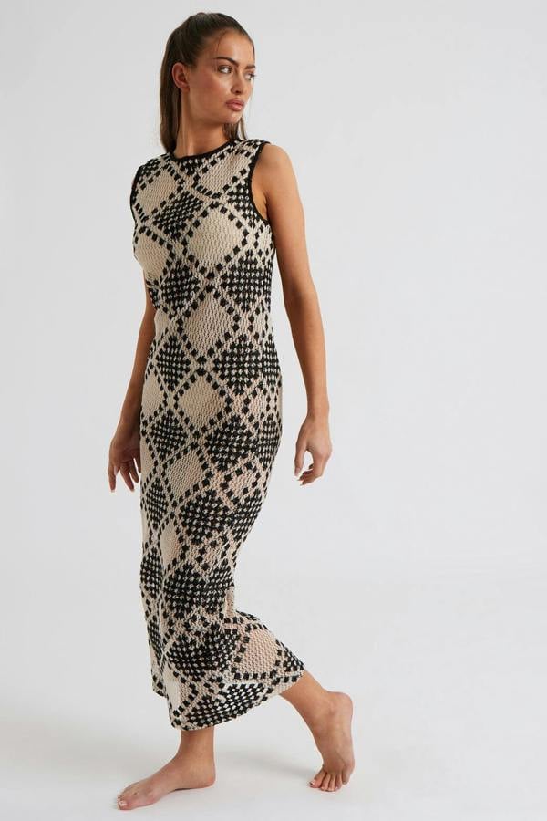 Urban Bliss Stitchy Mono Racer Maxi Dress