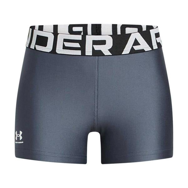 Under Armour Girls Running Compression Shorts - Grey/White - 