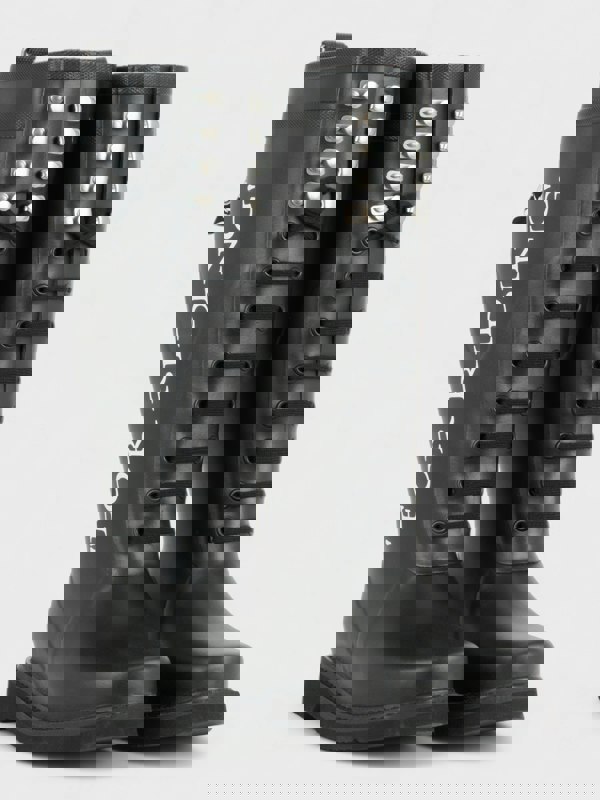 Off-White Logo Wellington Boots "For Riding" Black