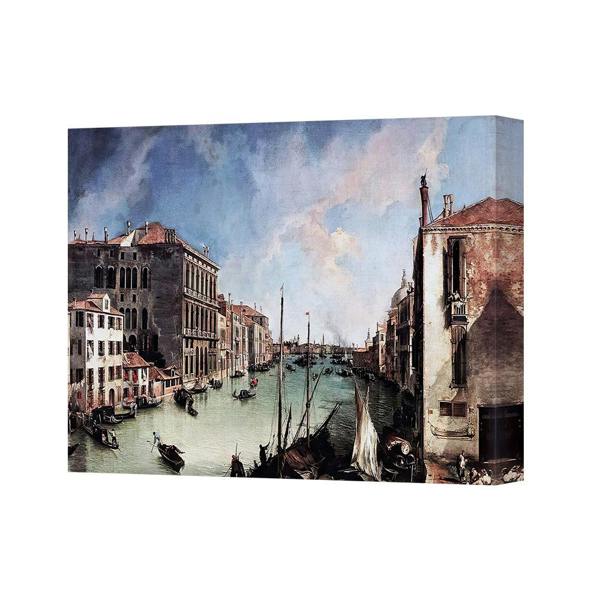 Benjamin Tate Design Venetian Canal Scene Canvas Wall Art Print Venice Cityscape