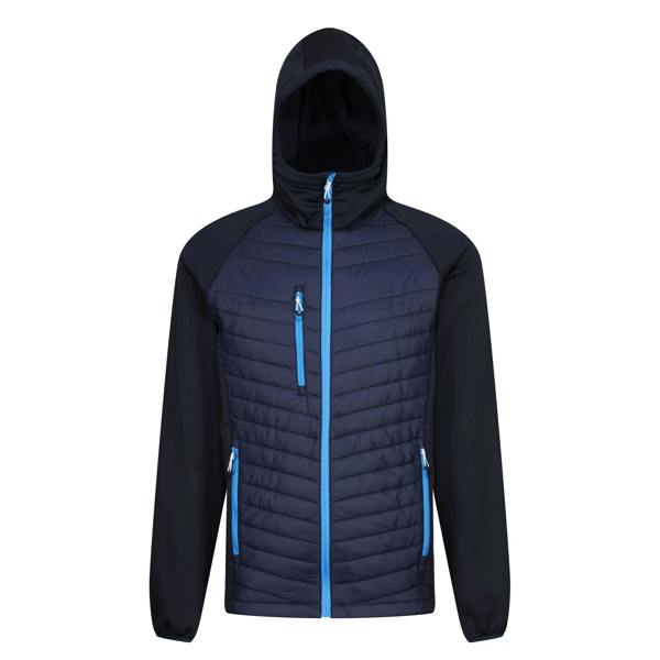 Regatta Mens Navigate Quilted Hybrid Jacket - Navy/French Blue - 