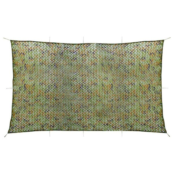 Berkfield Camouflage Net with Storage Bag 2x7 m Green