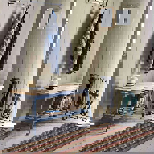 Washable Designer Mats Stripe Design in Multicolour