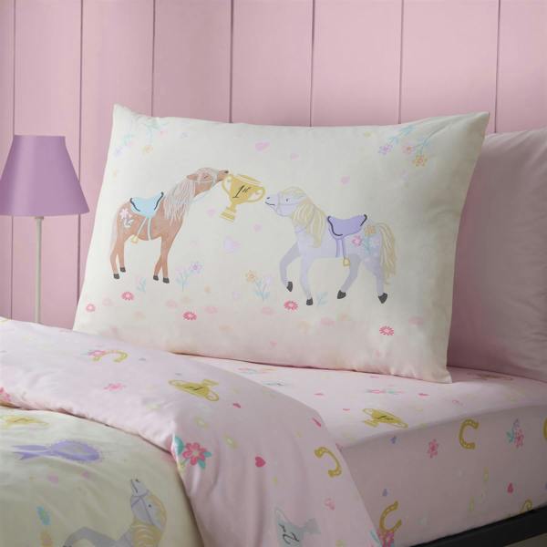 Happy Horses Cream Duvet Cover Set