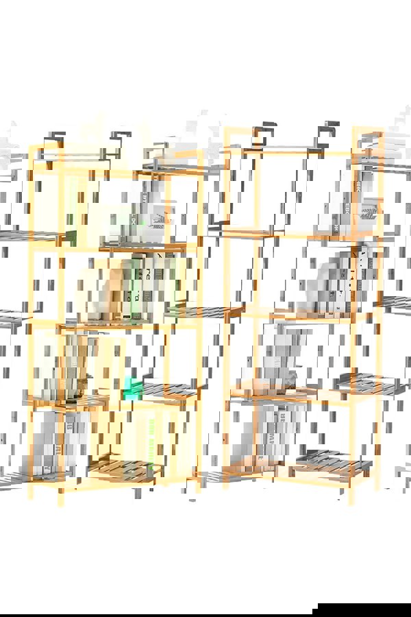 Living and Home 5 Tier Wood Audriel Bookcase