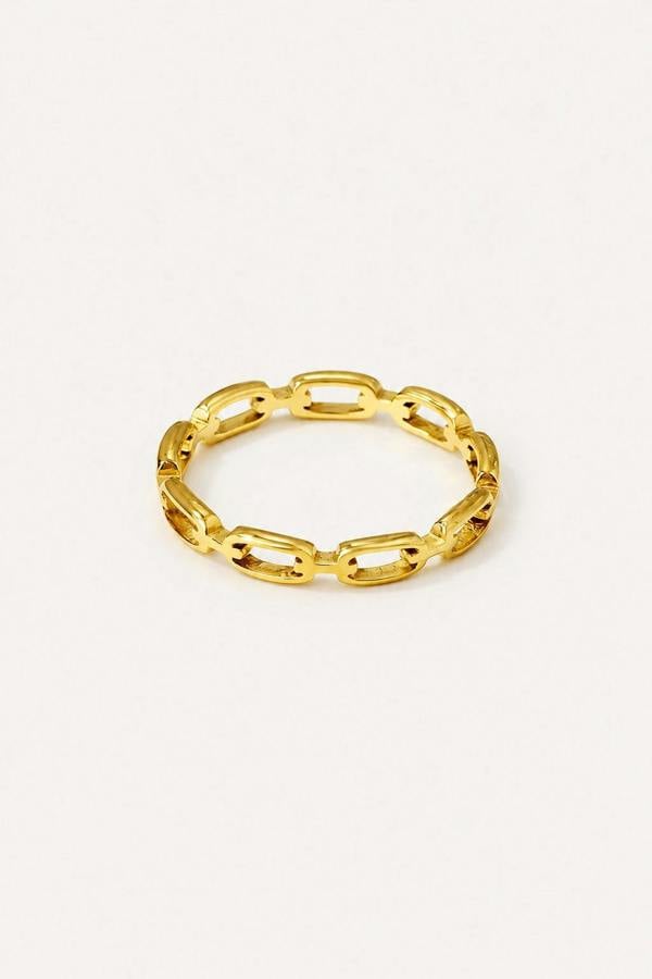 Serla Gold Plated Link Ring