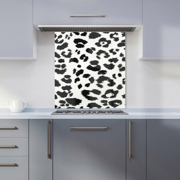 Warren Reed - Designer Black Leopard Print Kitchen Splashback