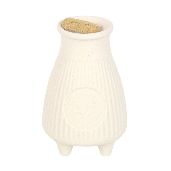 Serano Cream Ribbed Palo Santo Brick Burner