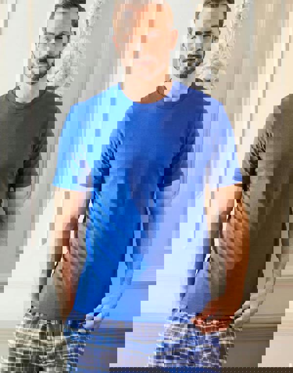 British Boxers Men's Organic Cotton T-Shirt – Azure Blue