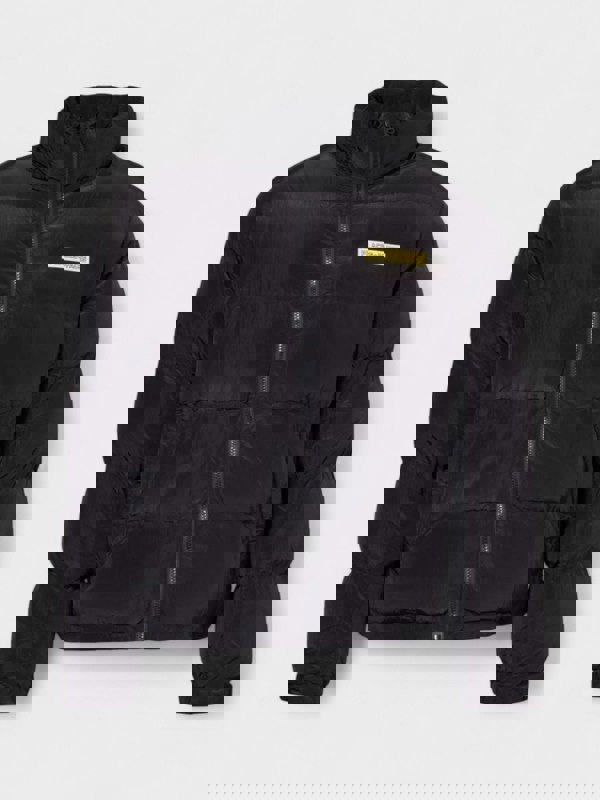 Places + Faces High Neck Woven Blend Down Puffer Black - Supplied FashionPlaces + Faces