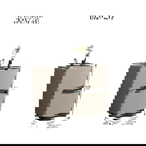 Koro Art Deco Bedside Table-Rit Concept-Rit Concept