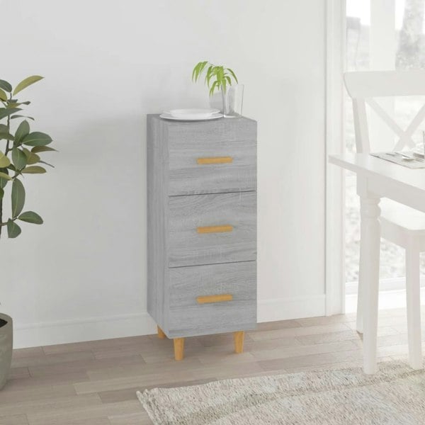 Berkfield Sideboard Grey Sonoma 34.5x34x90 cm Engineered Wood