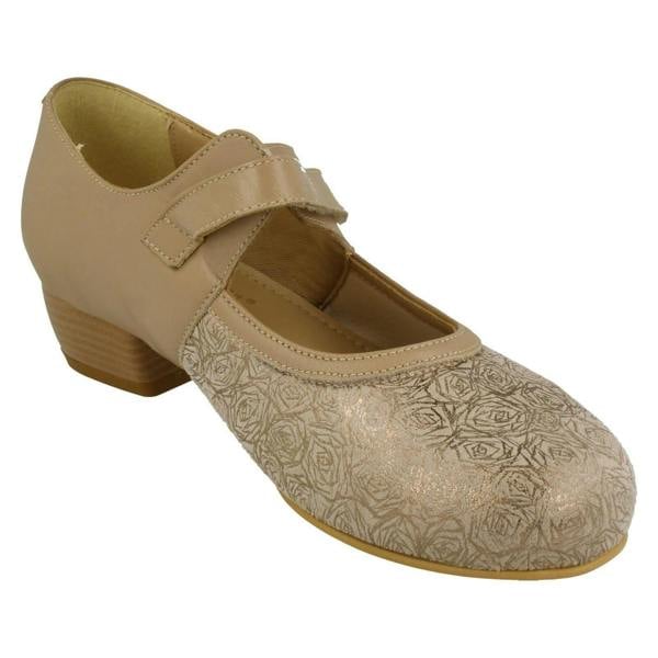 DB Shoes Ladies Easy B Court Shoes With Removable Footbed And Strap Constance